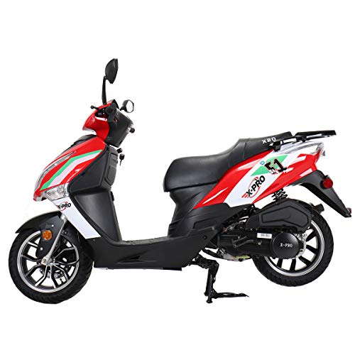 X-PRO 150cc Moped Street Gas Moped 150cc Adult Bike with 13" Aluminum Wheels! (Blue)