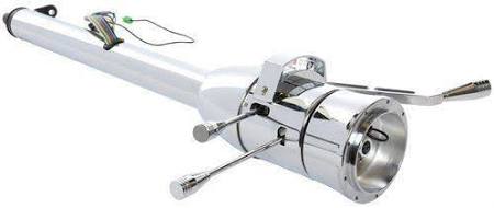 Jegs 70475 Tilt Steering Column, Column Shift, 2x22 Diameter, 30x22 Length, Chrome