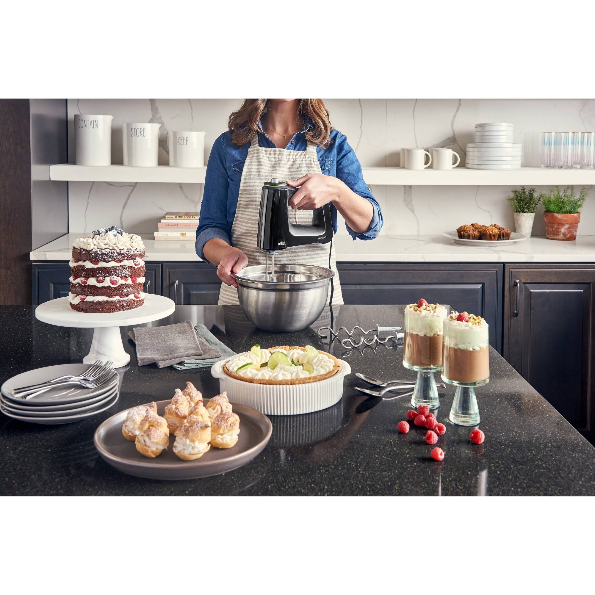 Braun MultiMix 5 HM 5100 Plastic Hand Mixer - Black