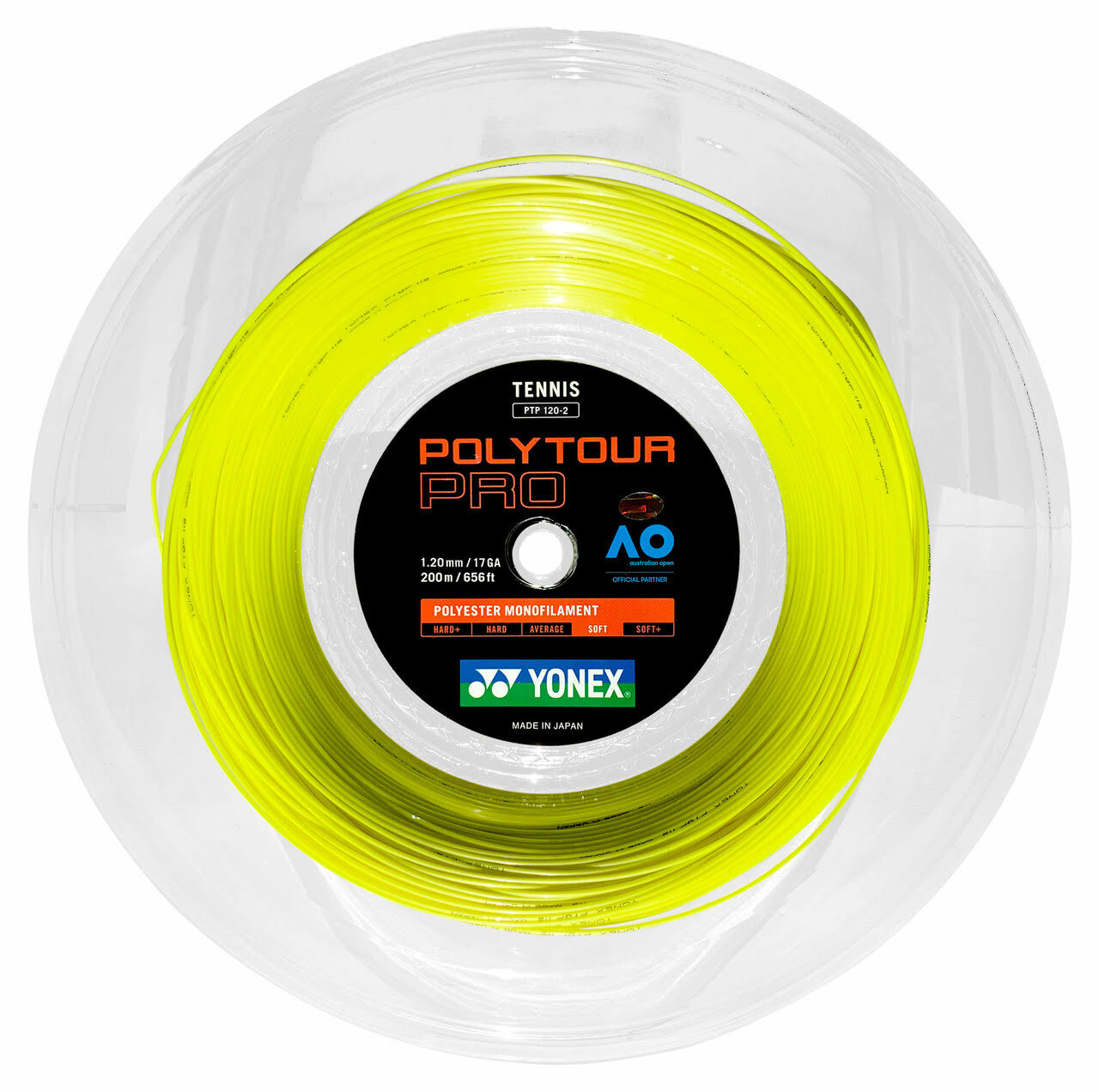 Yonex Poly Tour Pro 17 Tennis String Reel (Yellow)
