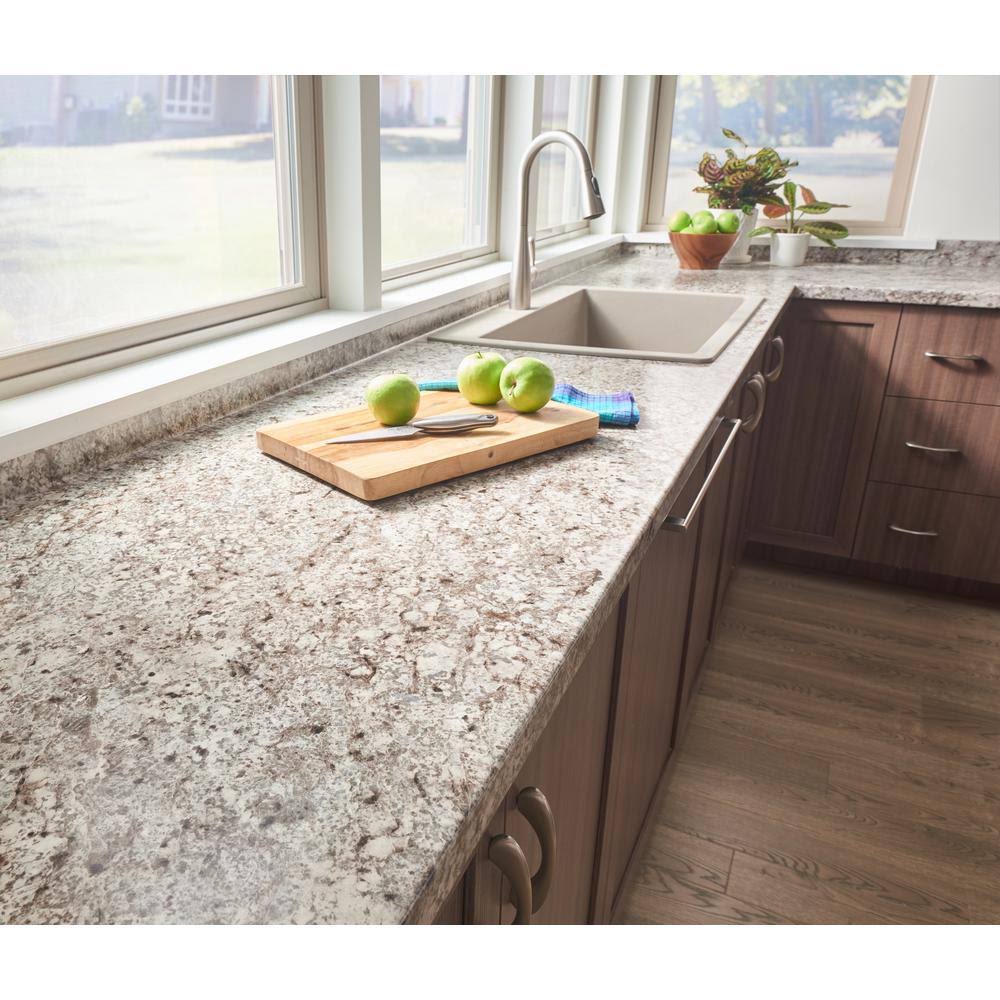 8 ft. Laminate Countertop in Tuscan Romano with Ora Edge