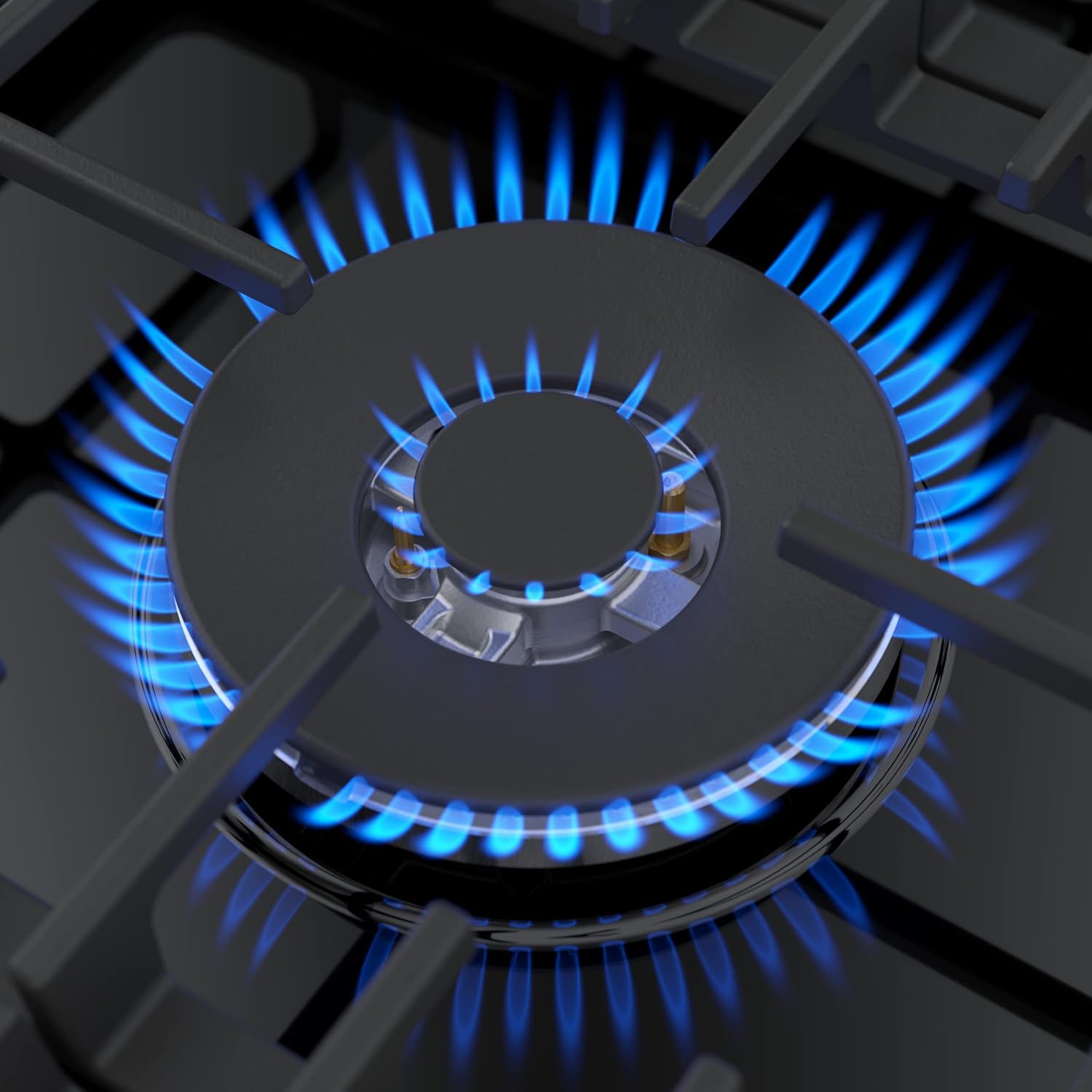 Bosch NGM8048UC Black Stainless Steel Gas Cooktop