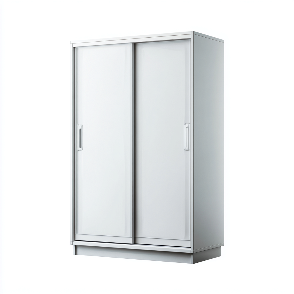 Armarios puertas correderas acabado blanco 120x55x190 cm - blanco - diseño moderno-Javoraiahouse