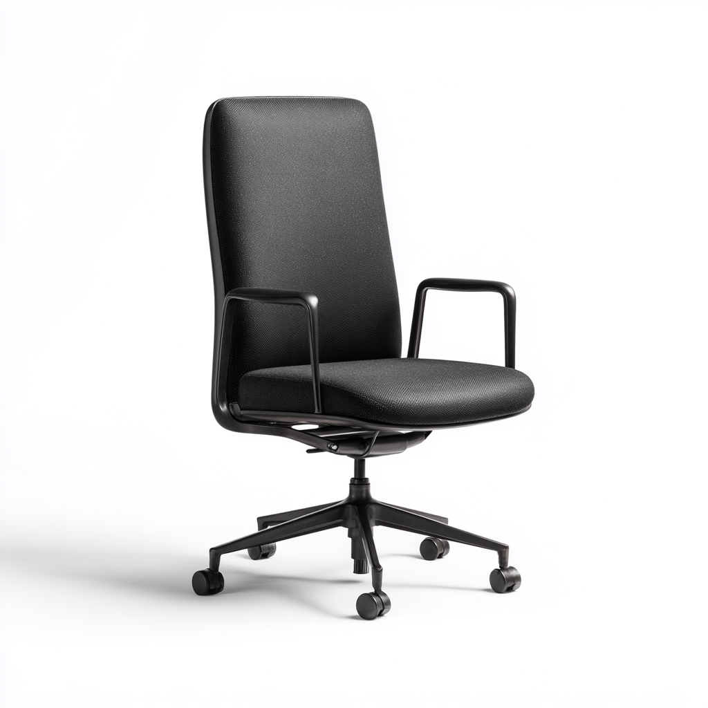 Silla de oficina tela 60x60x105 cm negro diseño funcional-Javoraiahouse
