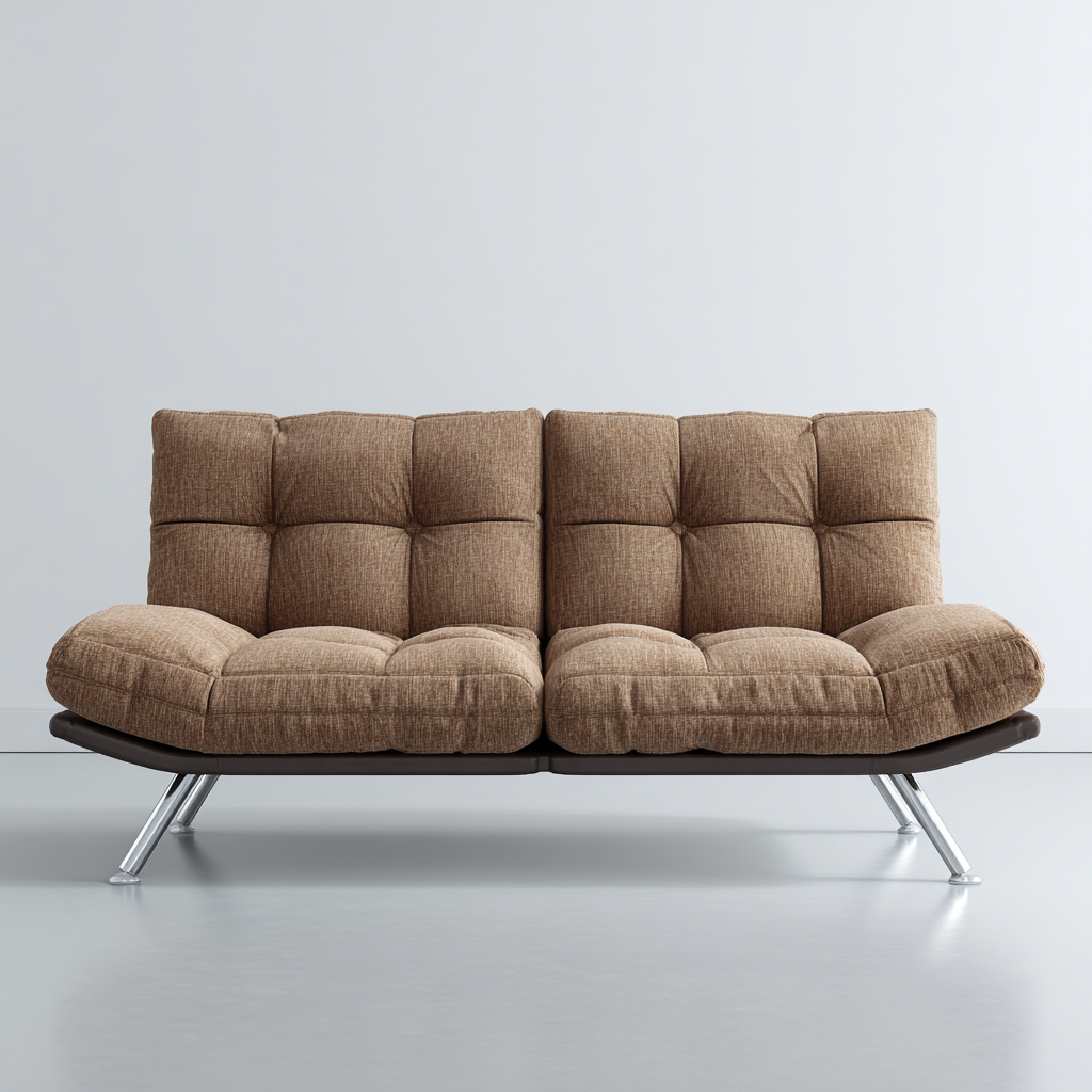 Sofá de 2 plazas tela 172x95x88 cm - marrón café - diseño relajado-Javoraiahouse