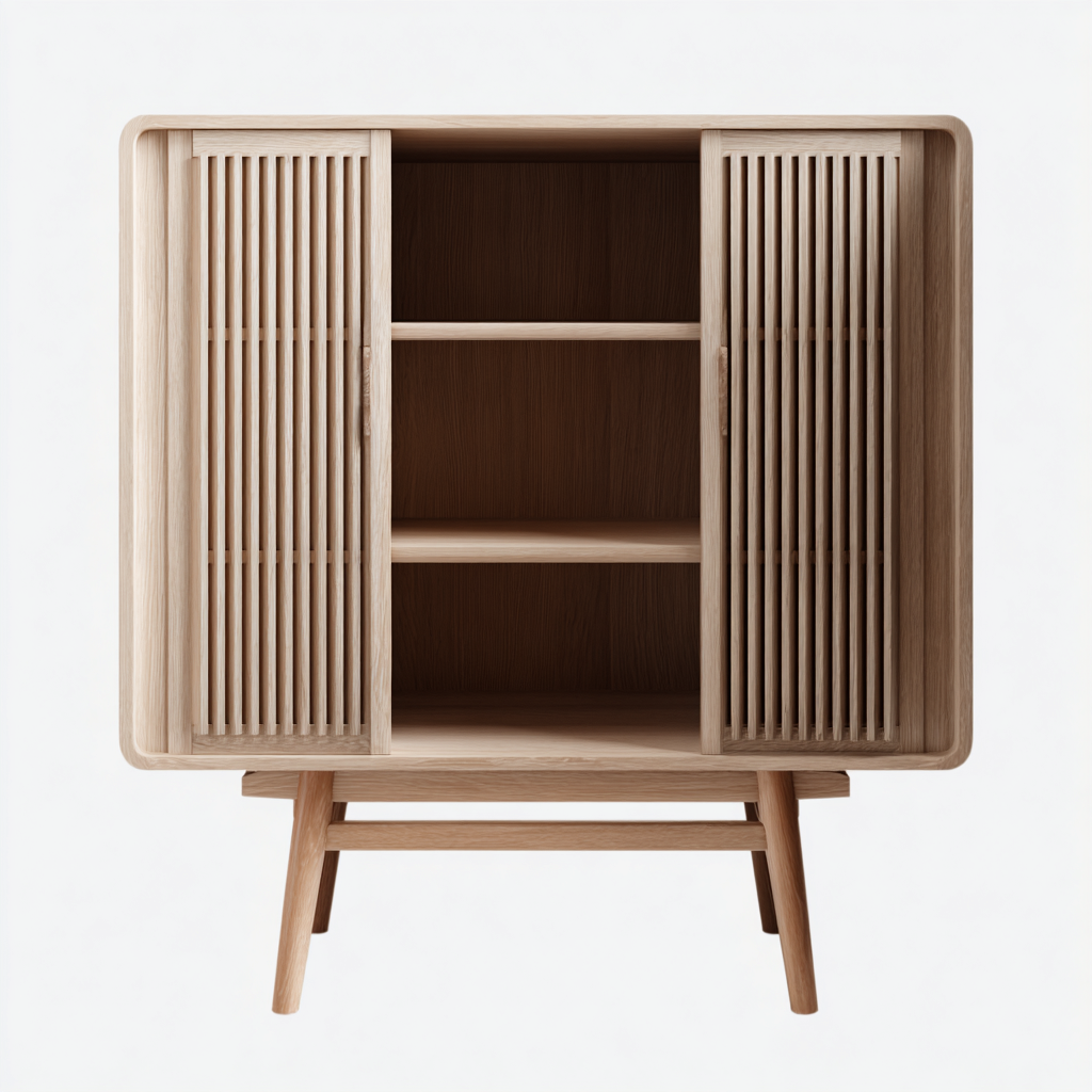 Armario de cocina madera 90x40x140 cm madera para cocina moderno - diseño natural-Javoraiahouse