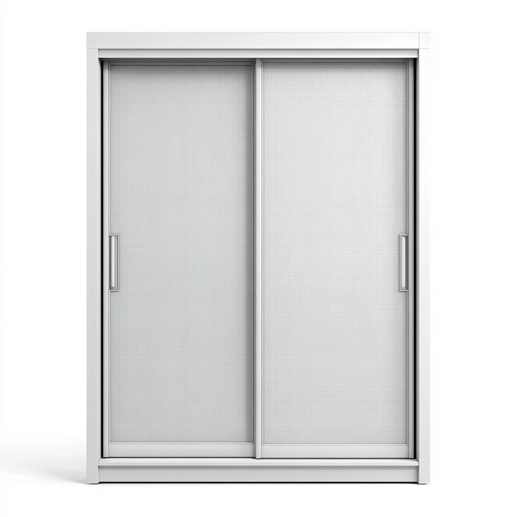Armarios de almacenamiento 120x60x200 cm blanco con 2 puertas correderas - diseño moderno-Javoraiahouse