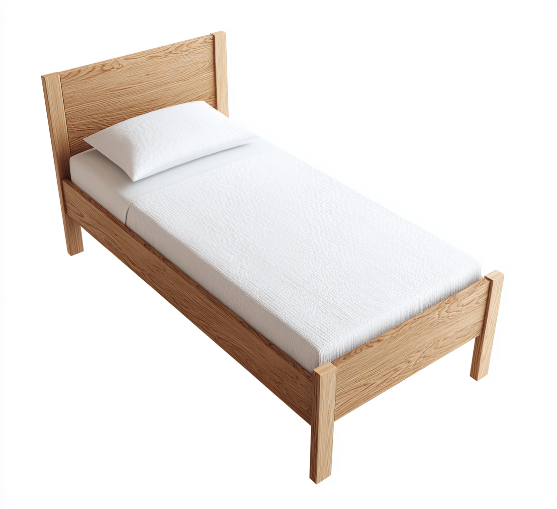 Cama individual madera 200x100x90 cm madera diseño natural-Javoraiahouse