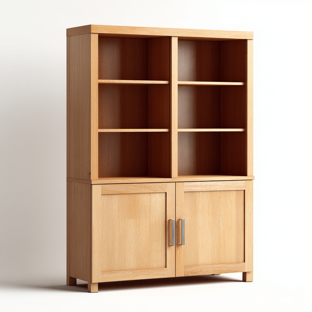 Estanterías madera 90x35x180 cm natural - para salón - diseño moderno-Javoraiahouse