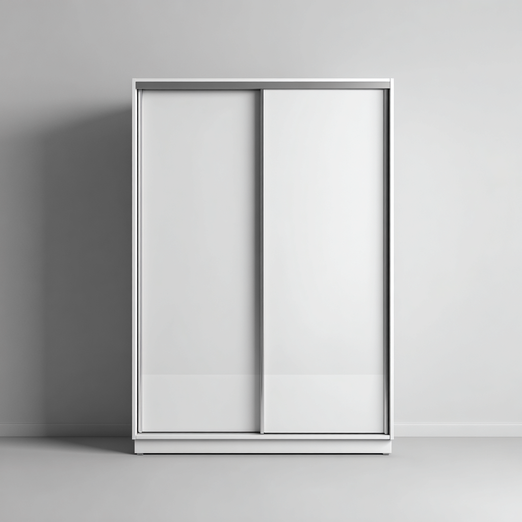 Armarios de madera con puertas correderas 150x62x205 cm - blanco - con 2 puertas correderas-Javoraiahouse