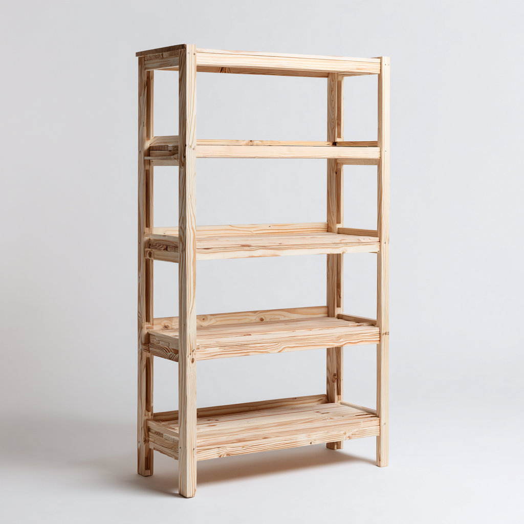 Estanterías madera 80x35x165 cm - madera - diseño sencillo-Javoraiahouse