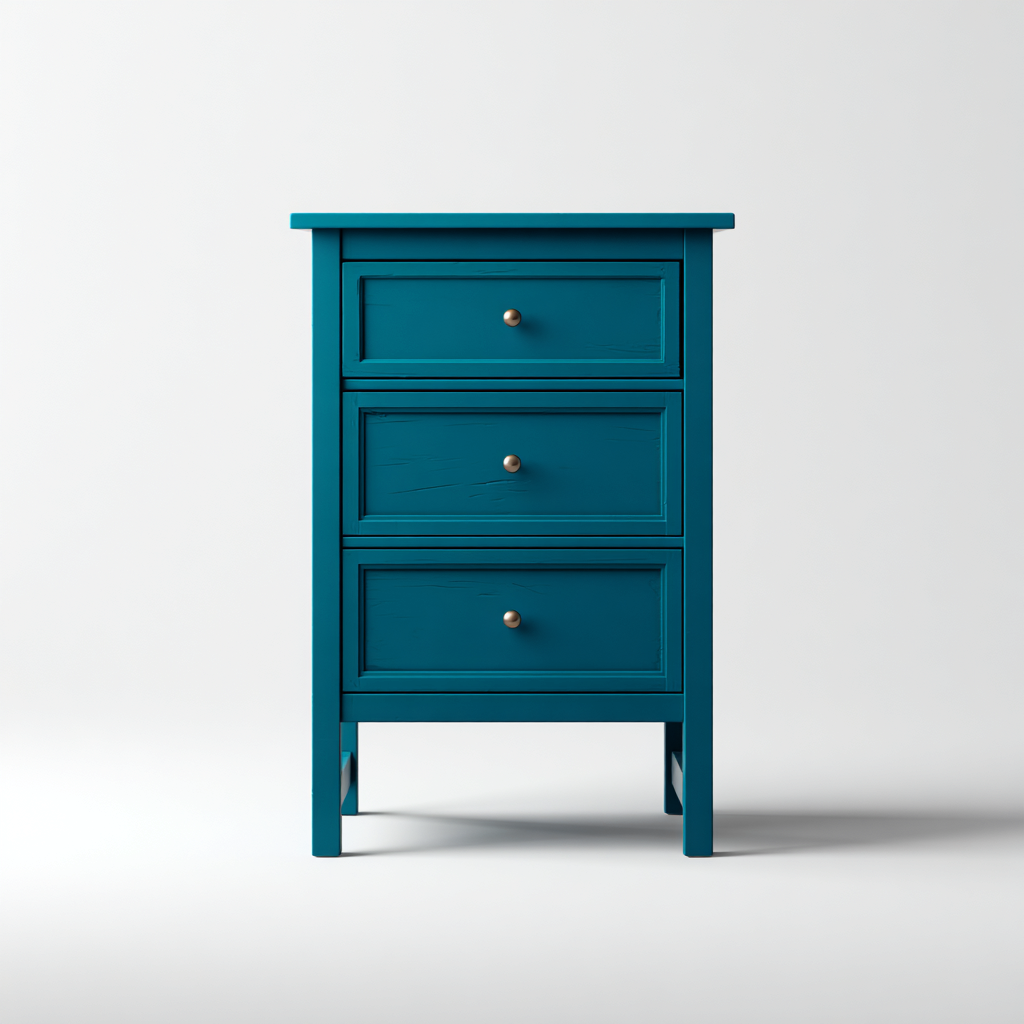 Archivador madera lacada 45x35x80 cm azul - con almacenamiento y diseño moderno-Javoraiahouse