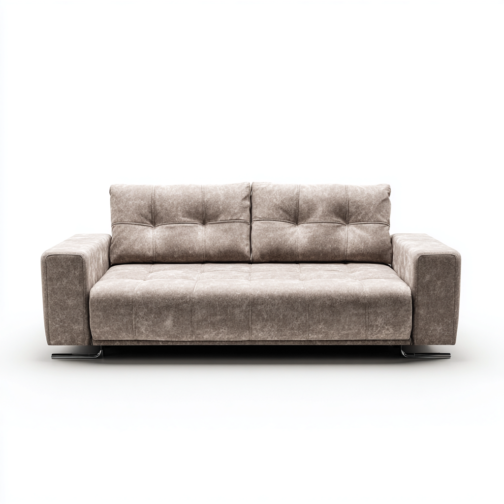 Sofá de 2 plazas tela 170x98x87 cm - topo - diseño contemporáneo-Javoraiahouse