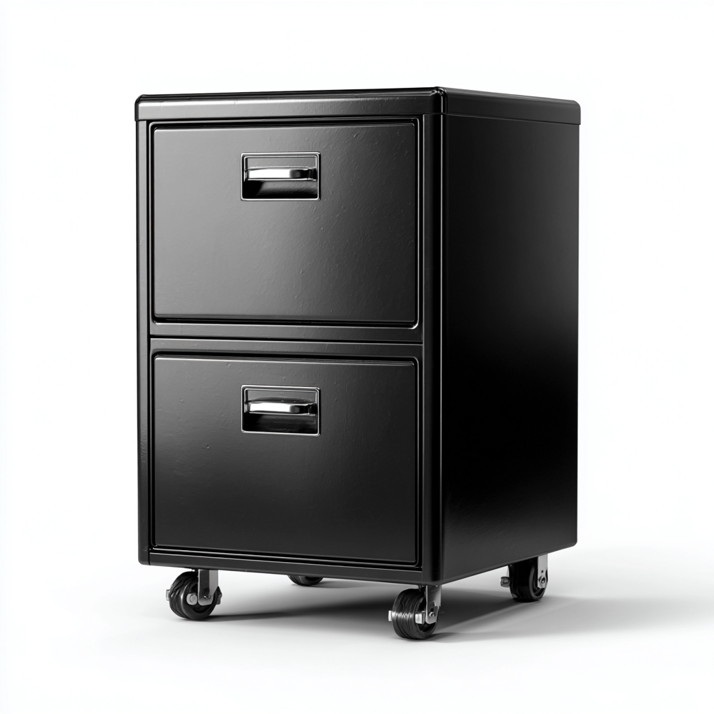 Archivadores metal 47x44x70 cm - negro - diseño industrial-Javoraiahouse
