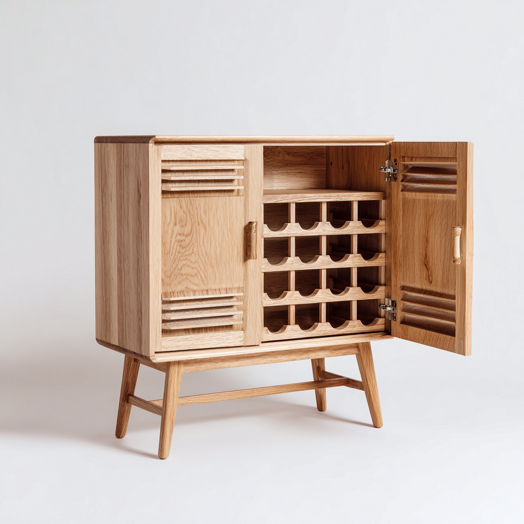 Armario de cocina madera 85x40x95 cm - madera - diseño natural-Javoraiahouse