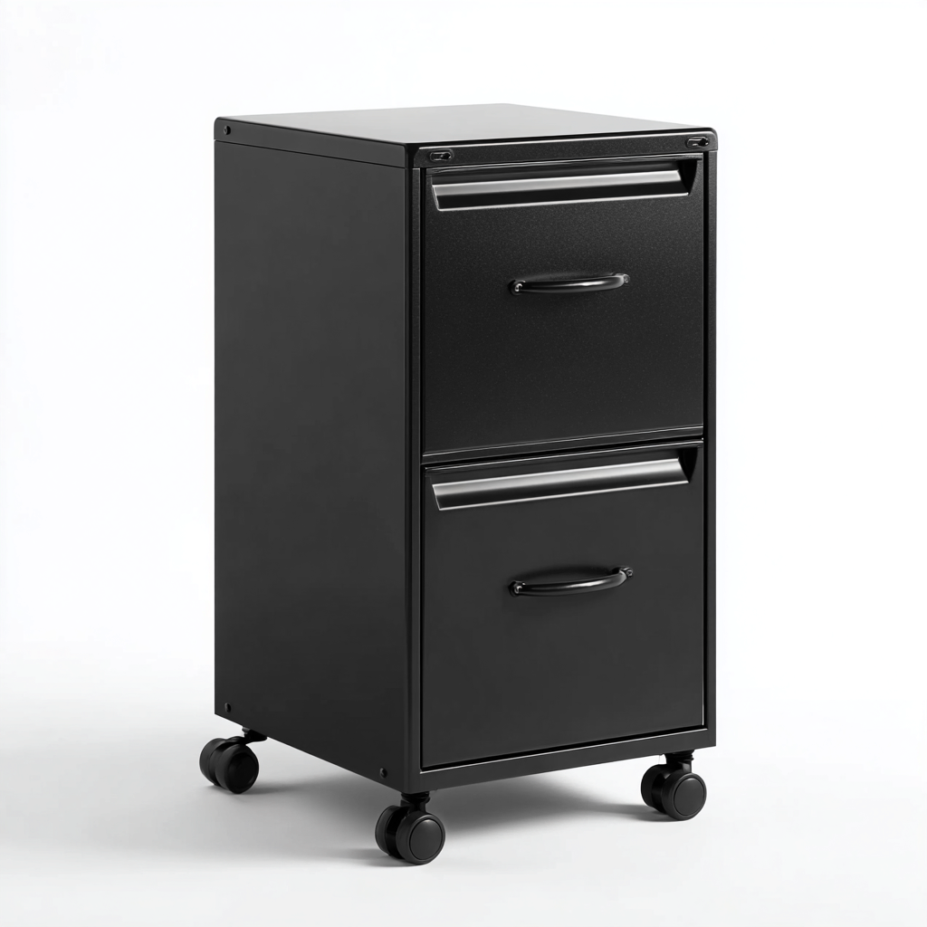 Archivadores metal 45x40x70 cm negro - para oficina - diseño moderno-Javoraiahouse