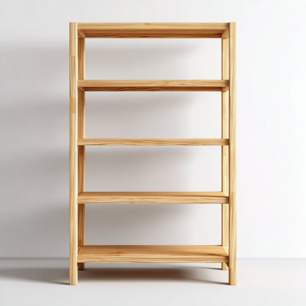 Estanterías madera 75x30x152 cm natural - para salón - diseño nórdico-Javoraiahouse
