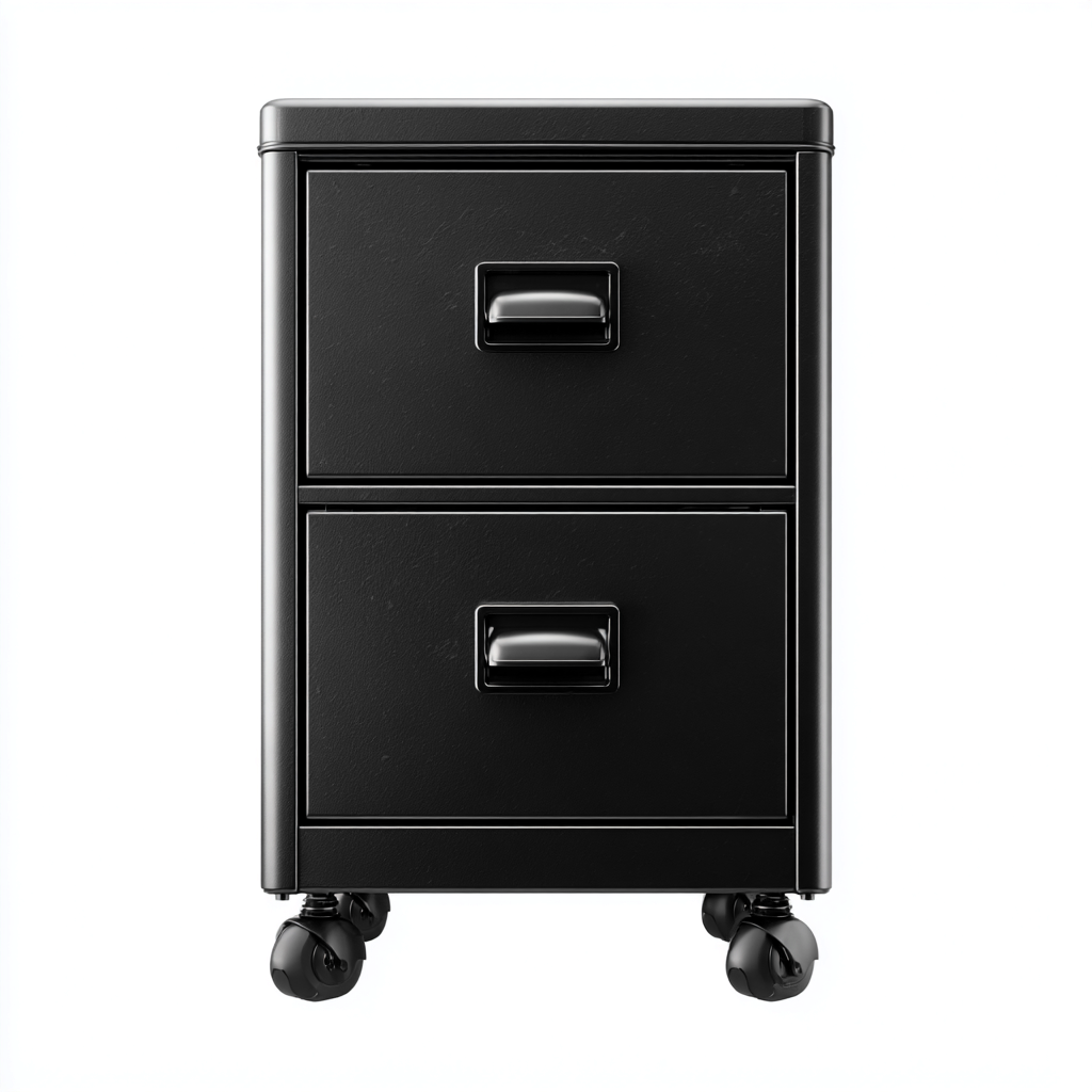 Archivadores metálico con cajones 40x40x60 cm - negro - diseño compacto-Javoraiahouse