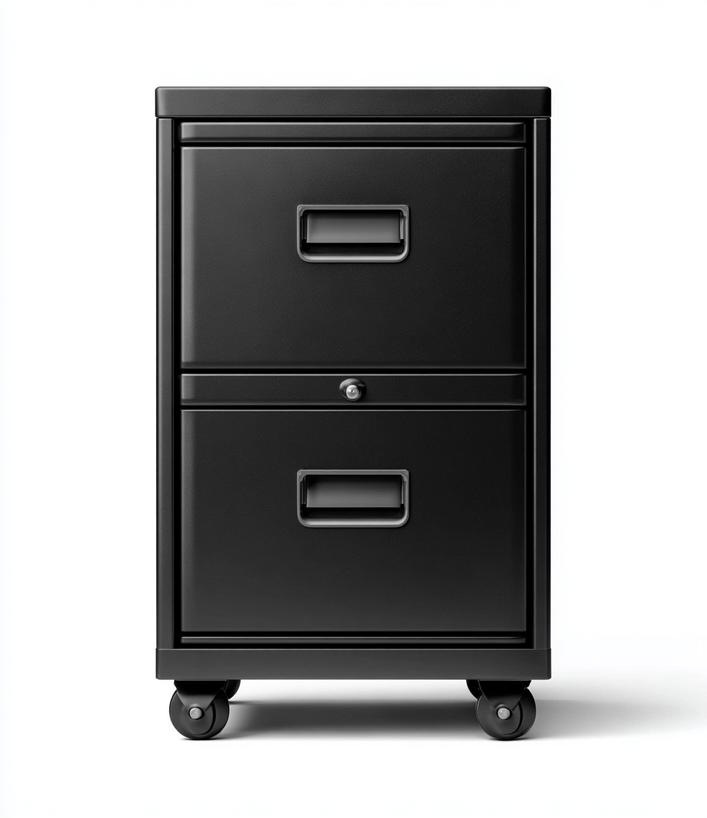 Archivadores metal 46x43x65 cm - negro - diseño industrial-Javoraiahouse