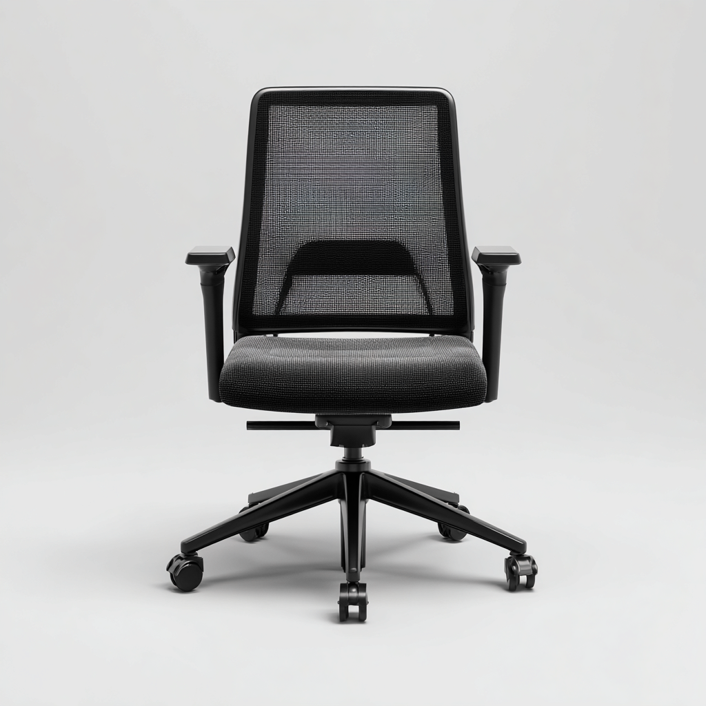 Sillas de oficina ergonómica 67x64x115 cm - negro - diseño transpirable moderno-Javoraiahouse