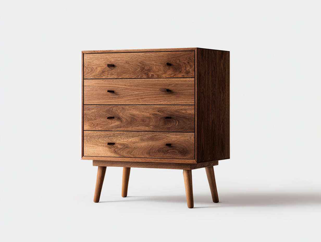 Cómodas madera 80x45x95 cm - Marrón - Estilo retro-Hasoljahome