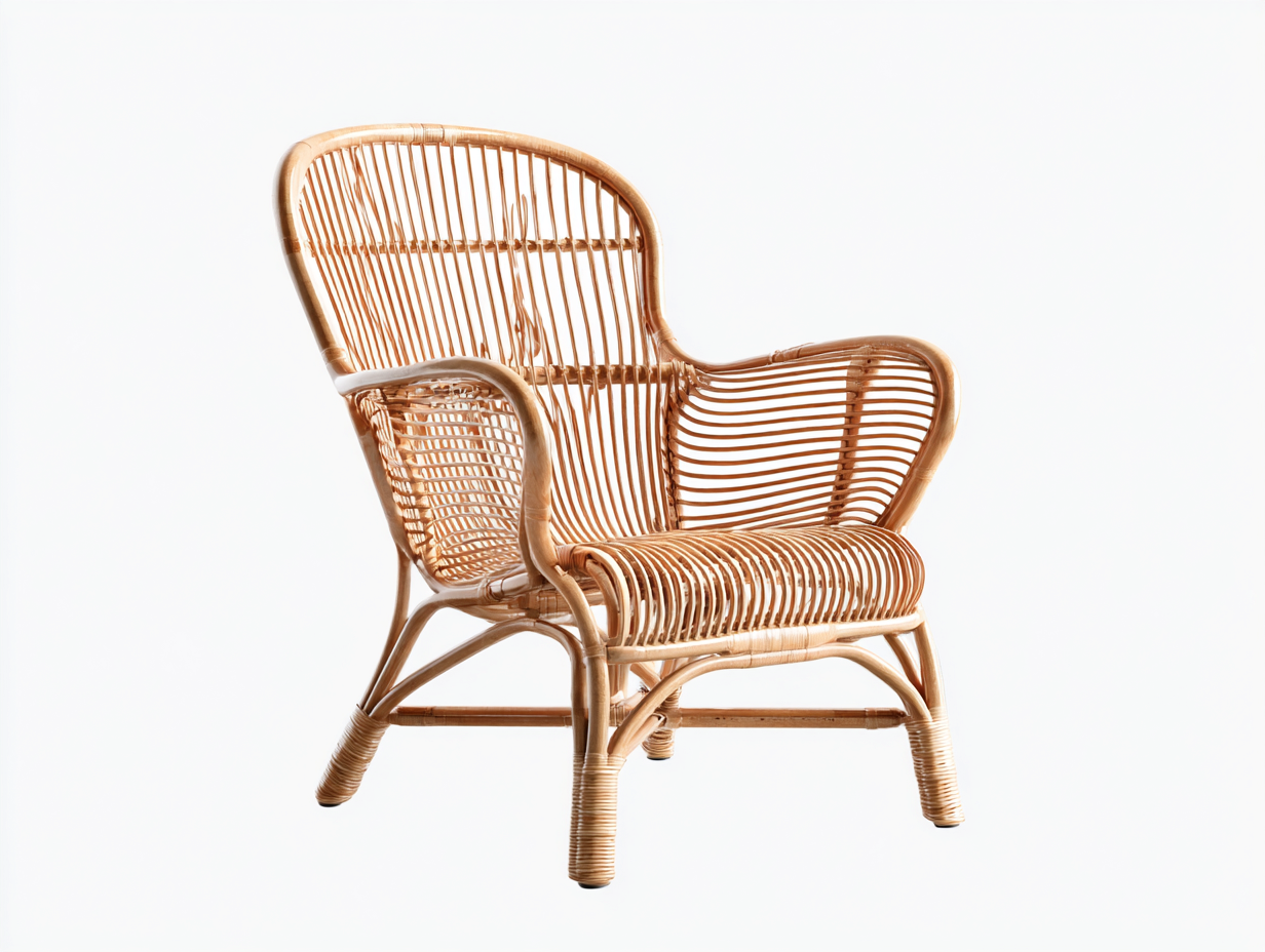 Sillones de ratán ratán natural 82x78x105 cm - Beige - Estilo bohemio-Hasoljahome