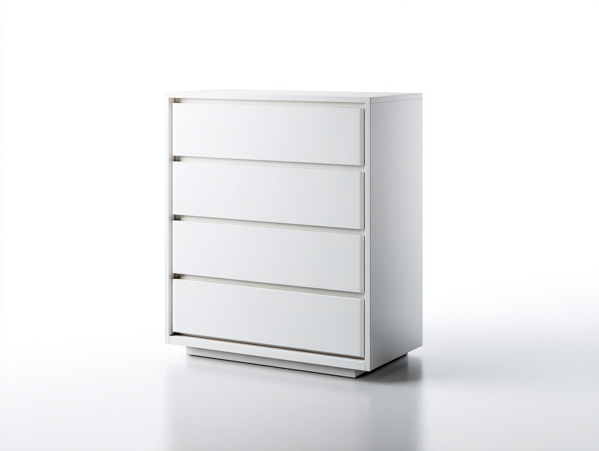 Cómodas madera 78x42x98 cm - Blanco - Diseño minimalista-Hasoljahome