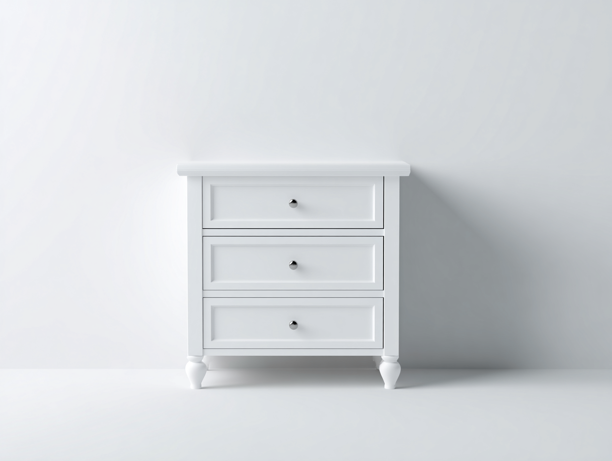 Cómodas madera 70x40x88 cm - Blanco - Estilo clásico-Hasoljahome