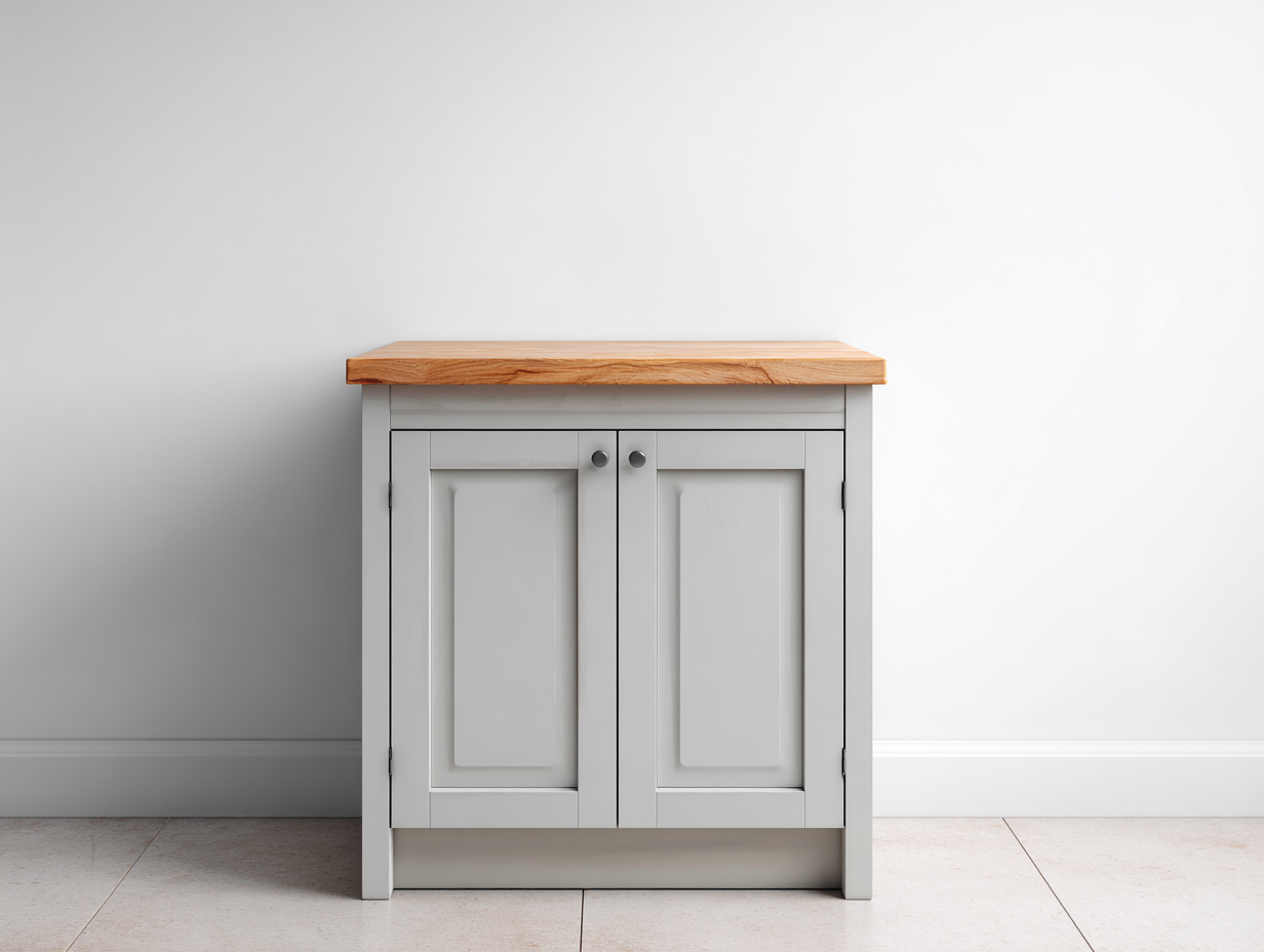 Aparadores 82x40x85 cm - madera gris y marrón con 2 puertas - diseño rústico para salón-Hasoljahome