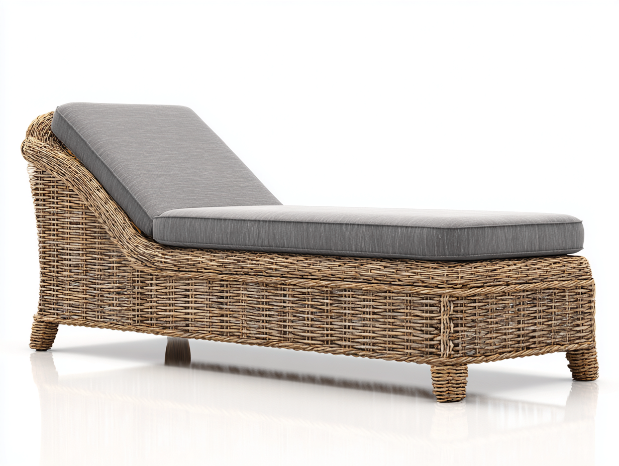Tumbonas ratán sintético 200x75x85 cm marrón y gris - respaldo reclinable-Laviagahome