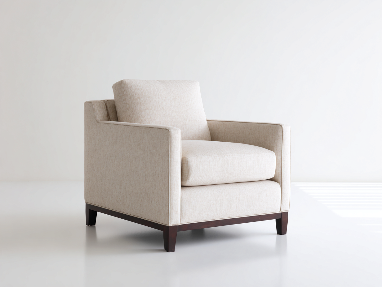 Sillones tapizados de tela 85x78x82 cm - beige-marrón oscuro - diseño moderno para salón-Laviagahome