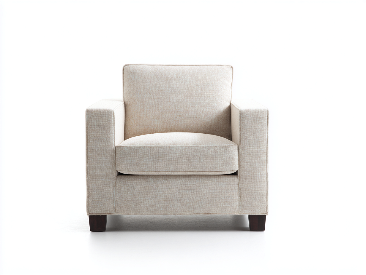 Sillones tapizados 86x78x82 cm - beige-marrón - diseño clásico para salón-Laviagahome