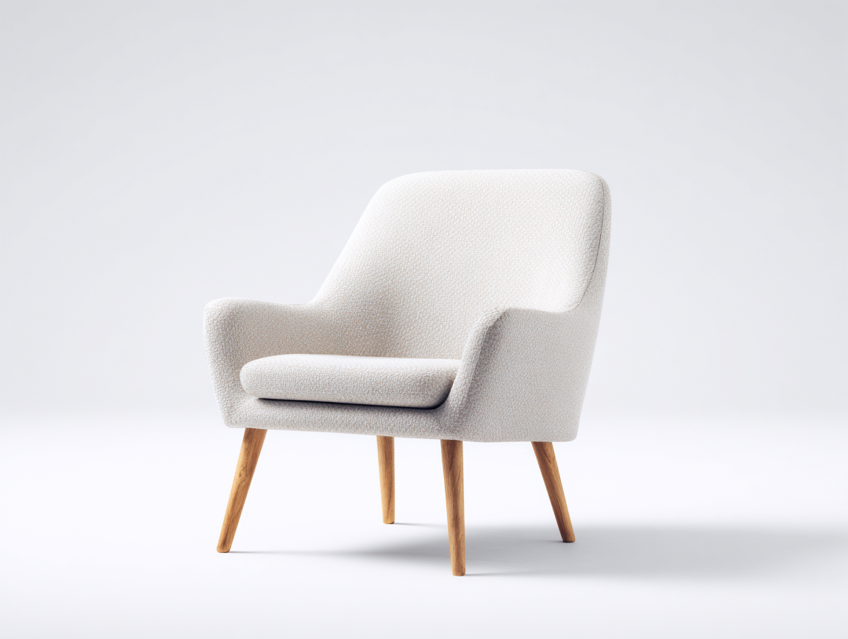 Sillones tapizados de tela 78x72x86 cm - beige-marrón - diseño moderno para salón-Laviagahome