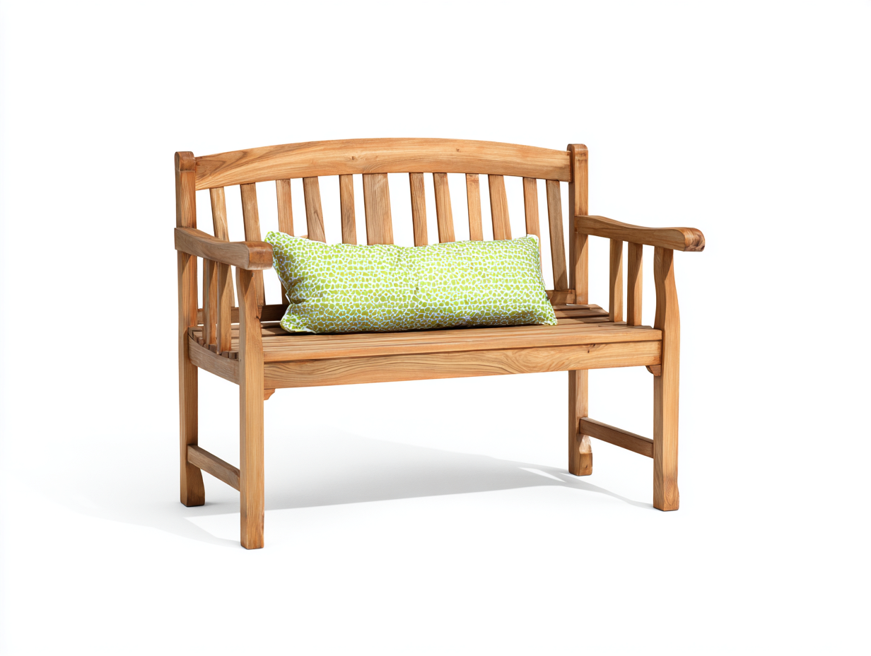 Bancos de jardín de madera 155x58x86 cm - madera natural - diseño clásico-Milaiohouse
