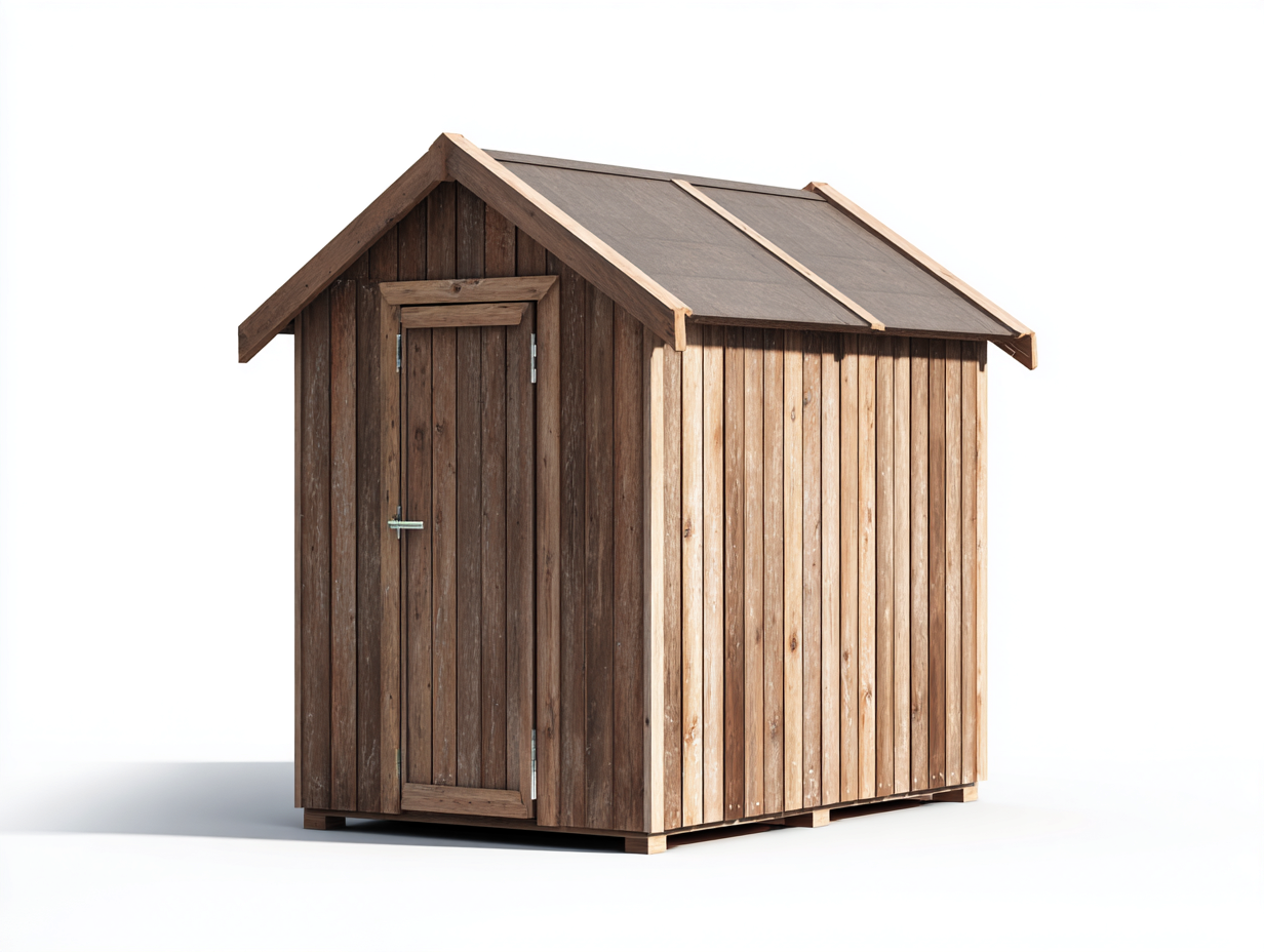 Casetas de jardín de madera 280x210x225 cm - marrón-madera natural - techo a dos aguas-Milaiohouse