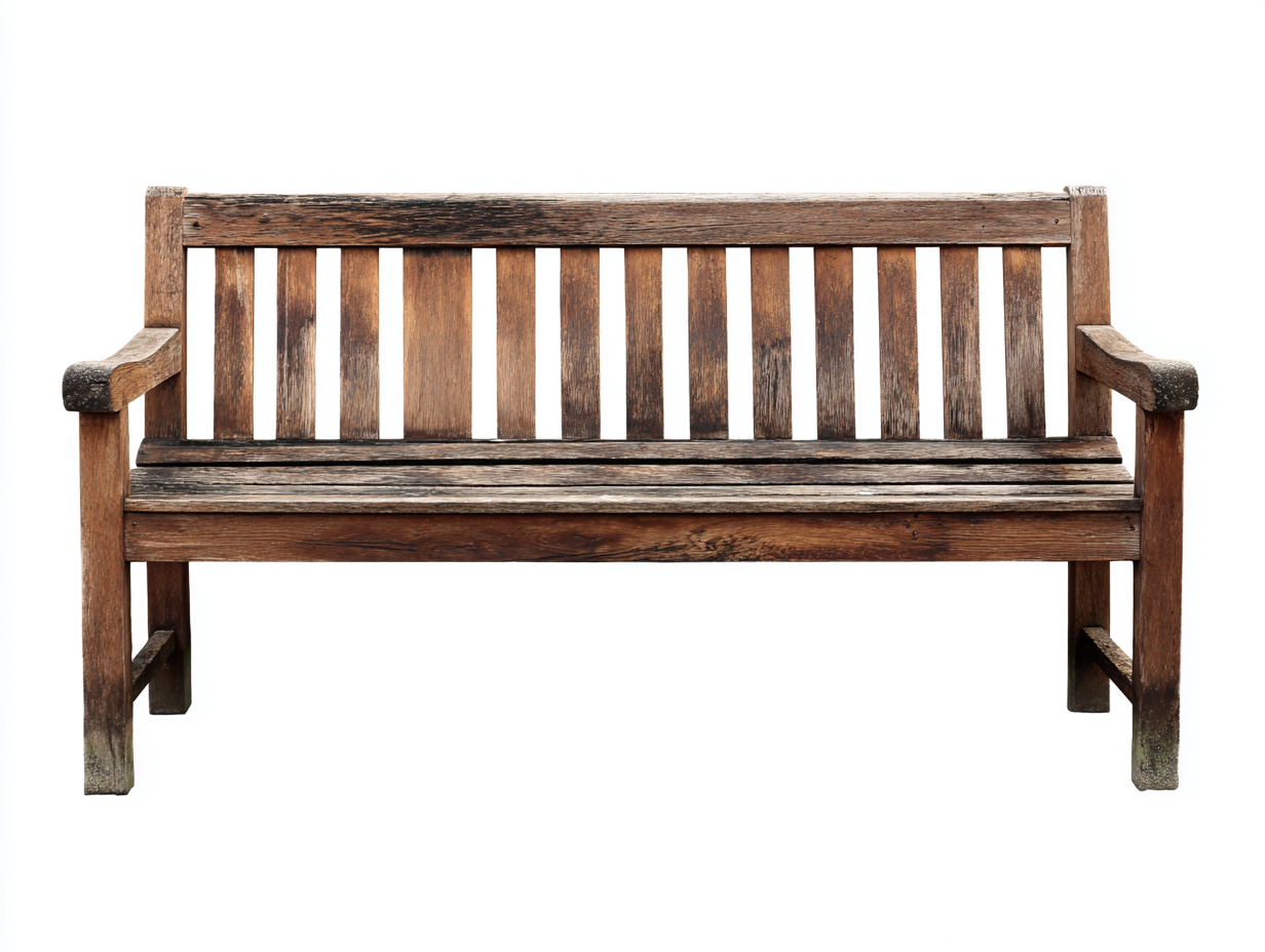 Bancos de jardín de madera maciza con reposabrazos 170x62x90 cm - Marrón - Diseño rústico-Milaiohouse