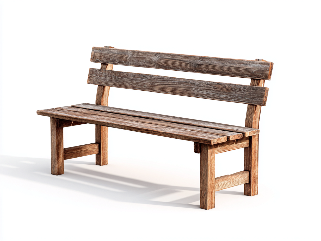 Bancos de jardín de madera 150x55x85 cm - marrón - diseño rústico-Milaiohouse