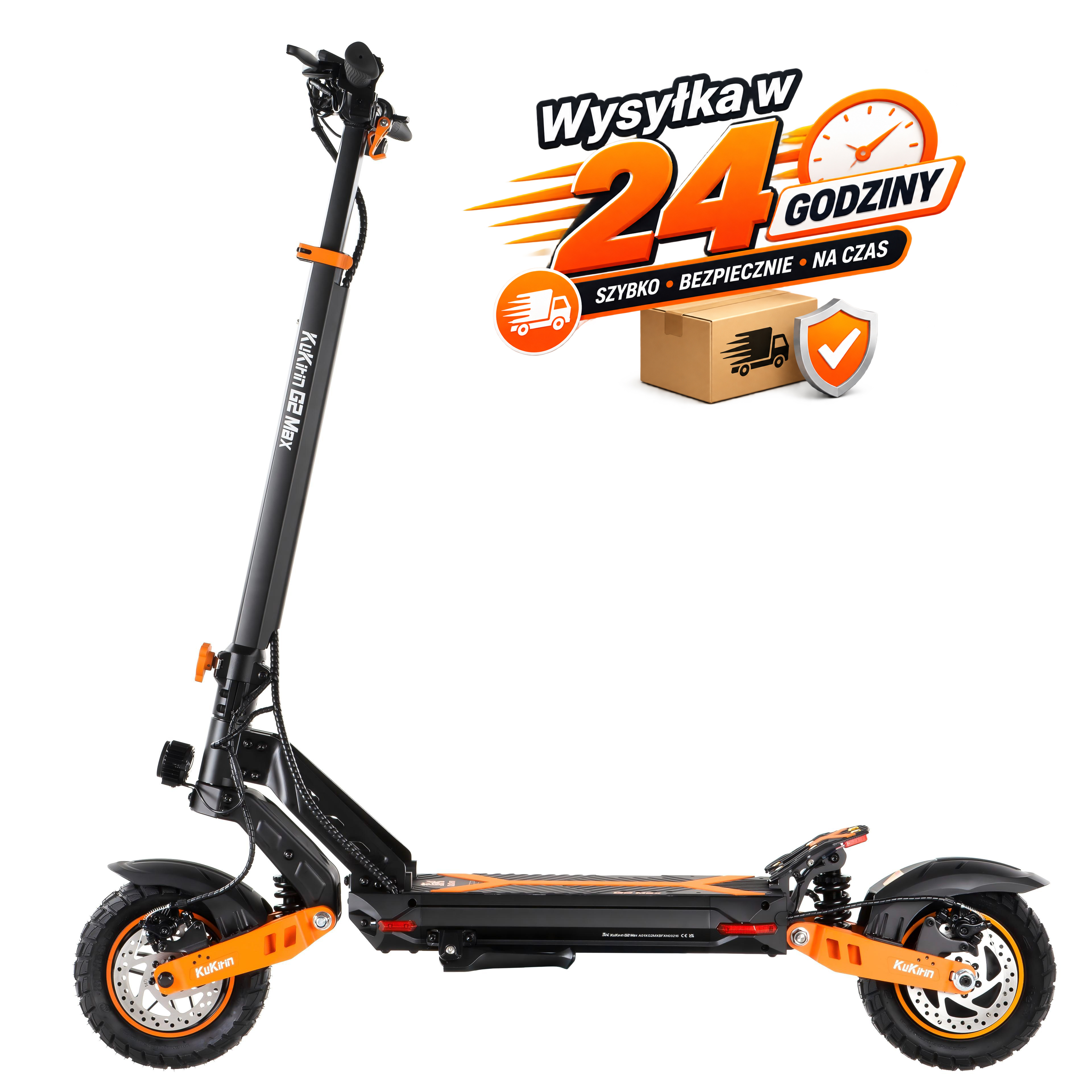 KuKirin G2 Max Hulajnoga Elektryczna Prędkość Maksymalna 55km/h  Zasięg 70km Silnik 1000W