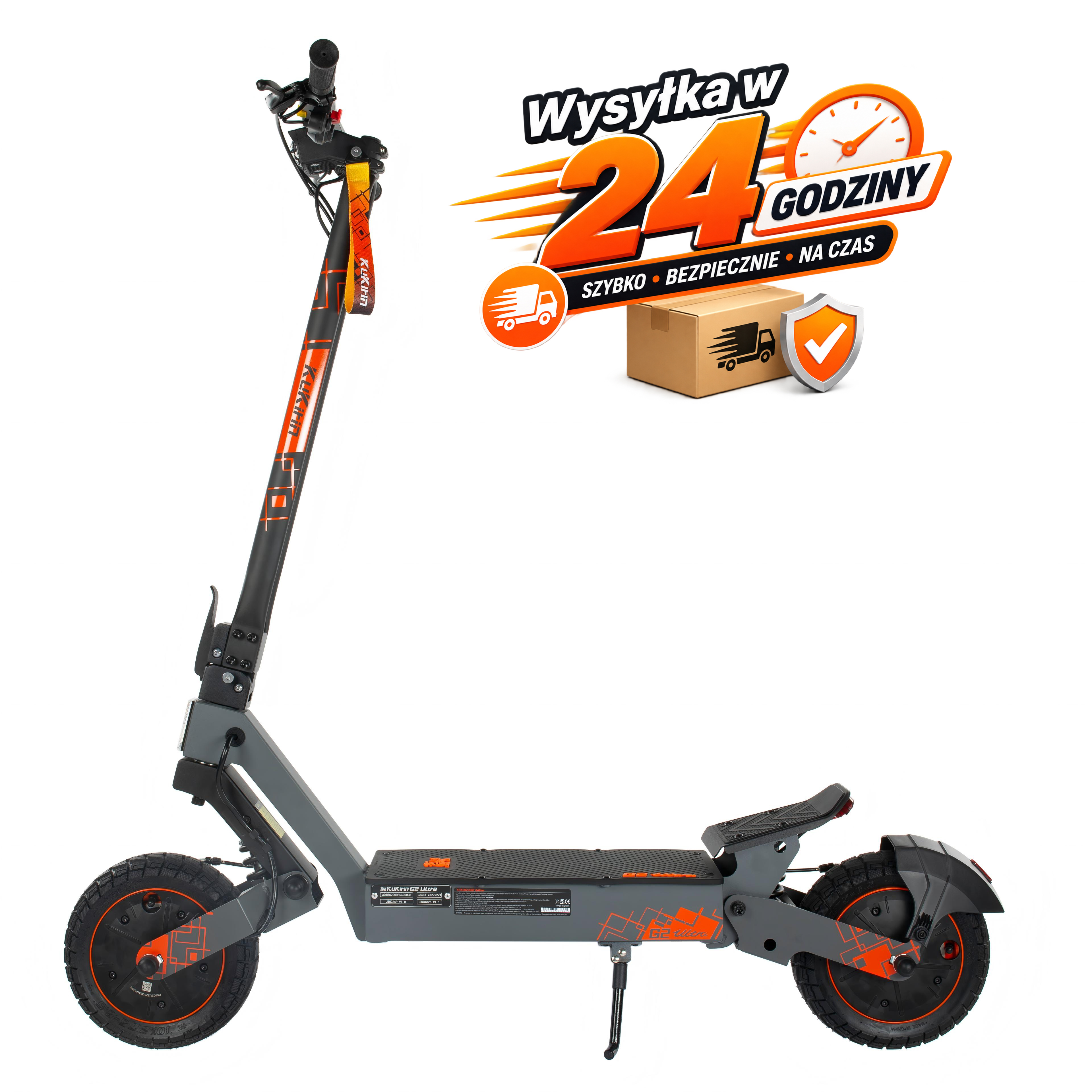 KuKirin G2 Ultra Hulajnoga Elektryczna  Prędkość Maksymalna 50km/h  Zasięg 55km  Silnik 800W*2