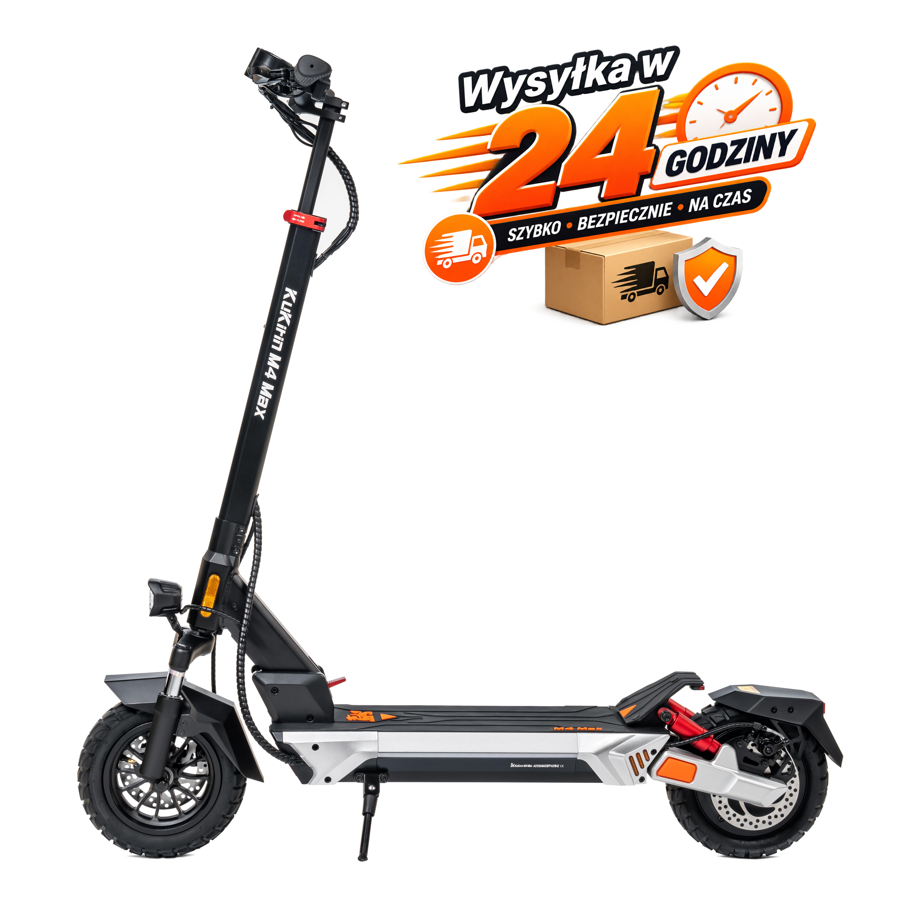 Kukirin M4 Max Hulajnoga Elektryczna Prędkość Maksymalna 45km/h  Zasięg 64km  Silnik 800W