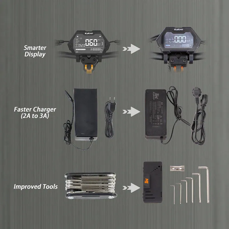Kukirin G2 Master Monopattino Elettrico 52V 20.8 Ah Batteria velocità massima 60 km/h scooter elettrico con motore di azionamento 1000W*2-kukirinit