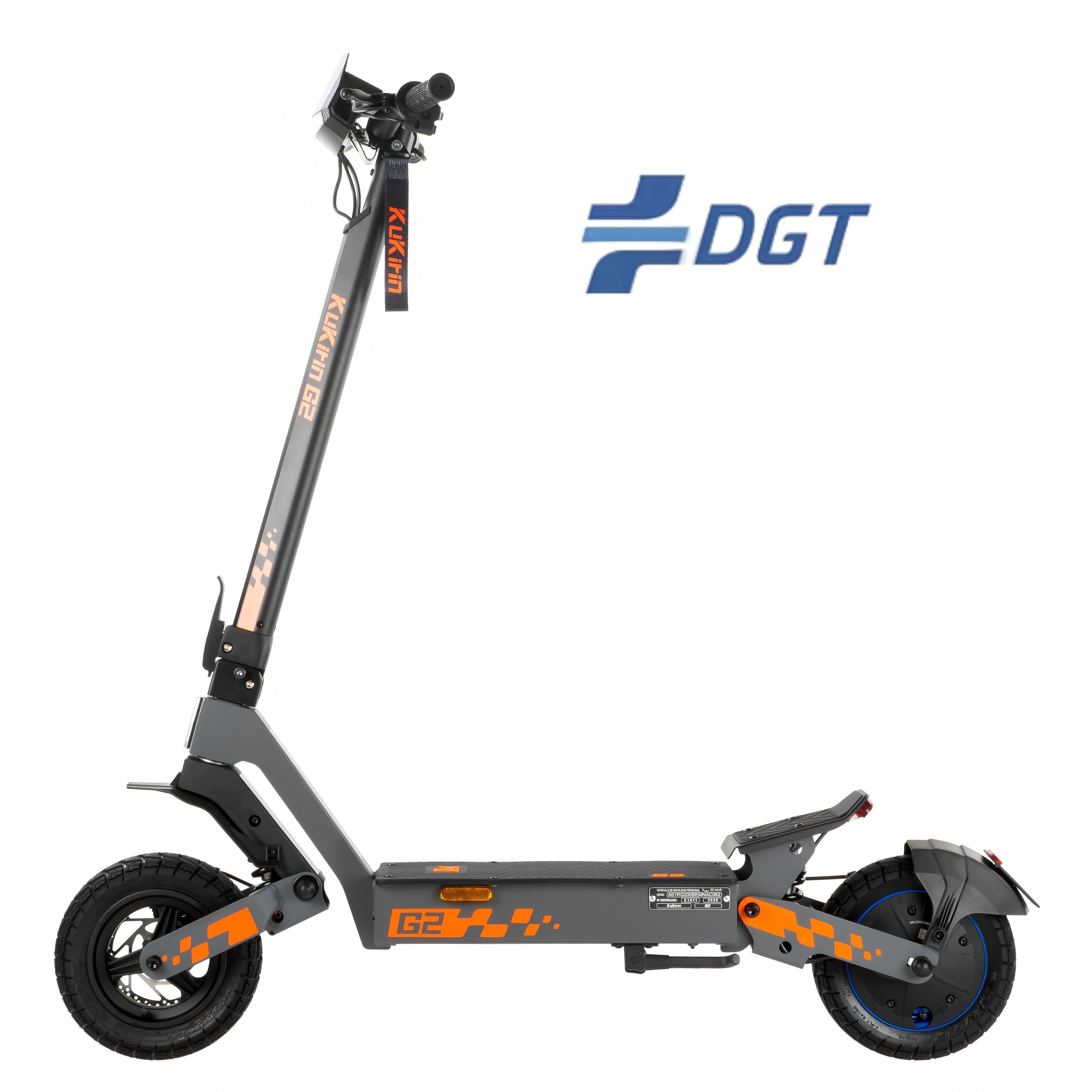 KuKirin G2 VMP Monopattino Elettrico Batteria 48V 15.6Ah Motore brushless da 500W Autonomia massima 65km Velocità massima 25km/h