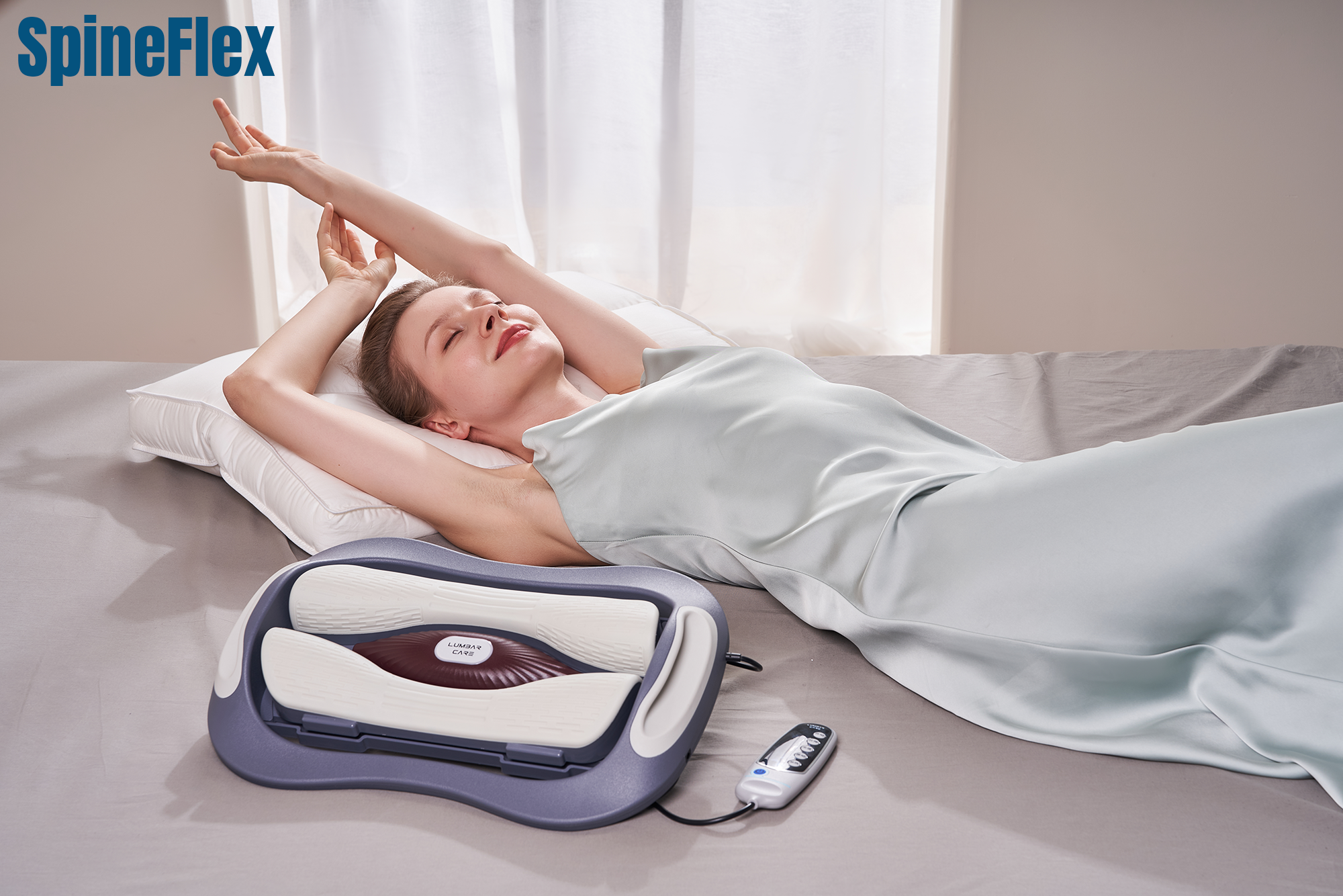 SpineFlex Lumbar Back Stretcher for Muscle Relaxation