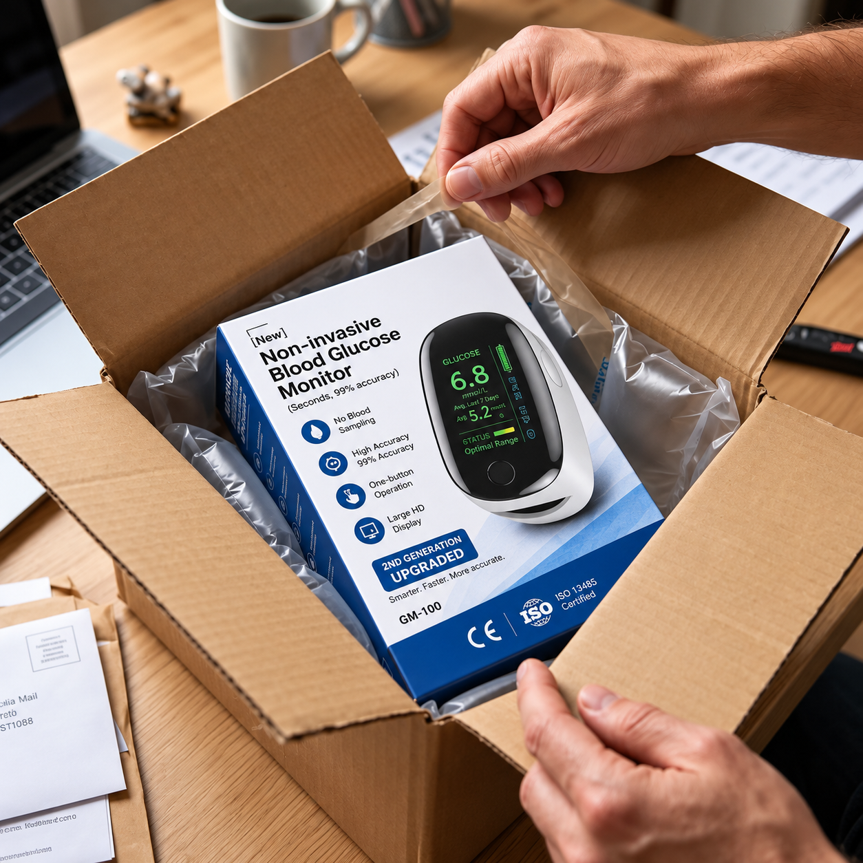 2026 Non-invasive blood glucose monitor—accuracy up to 99%