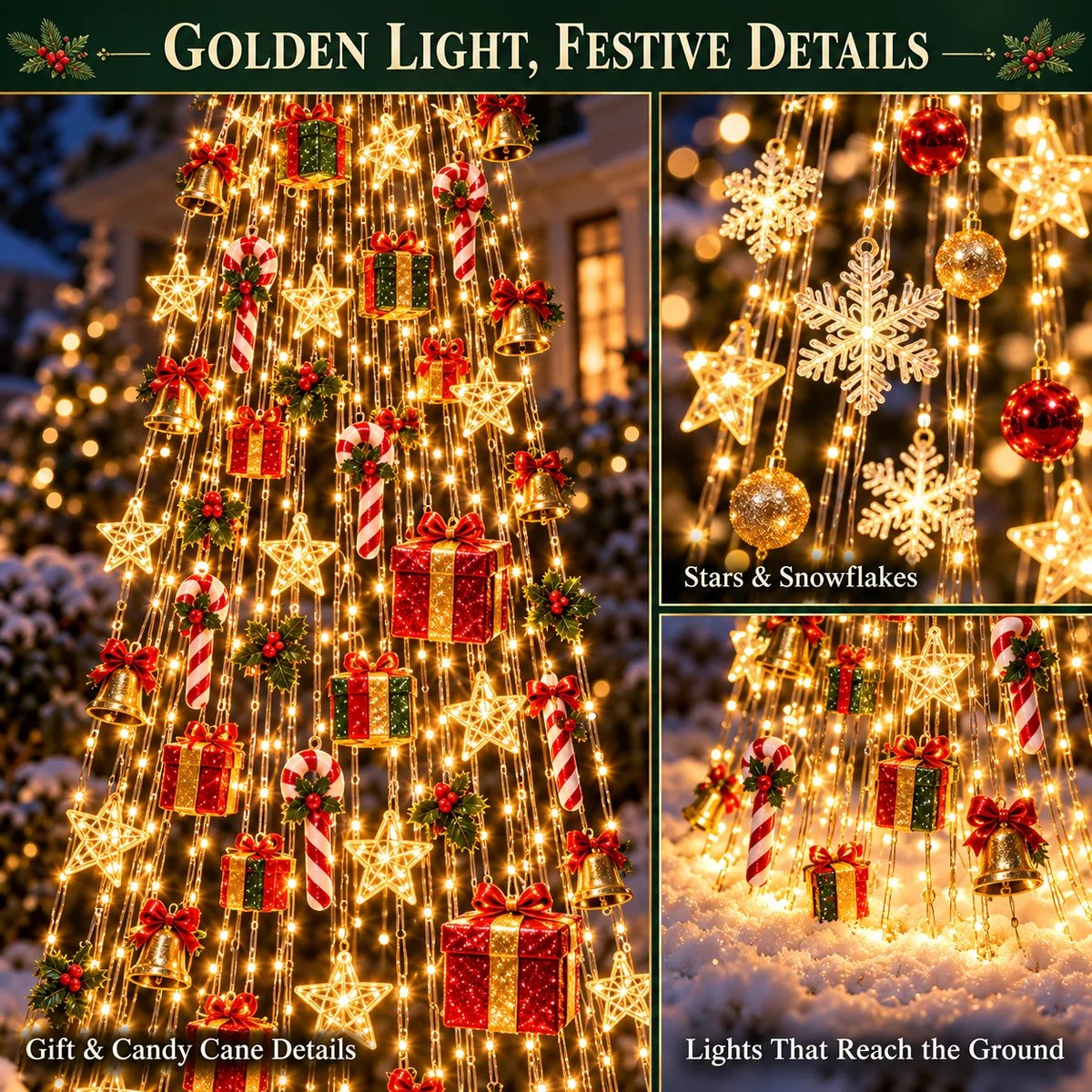Lichter- und Ornamentdetails Lichter- und Ornamentdetails