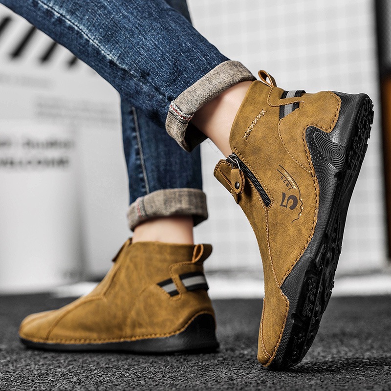 ⏰Last Day 70% OFF🔥High-Quality Men’s Hand-Stitched Genuine Leather Shoes – Ergonomic, Arch Support, Waterproof, Non-Slip, Orthopedic