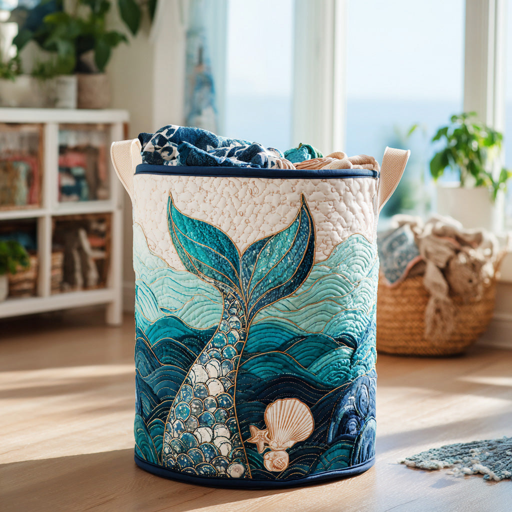 Mystic Current Quilted Laundry Basket NCU0DV864
