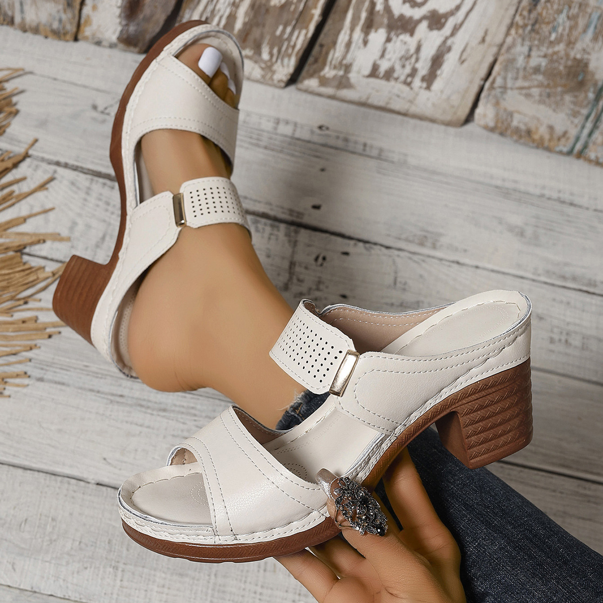 Last Day: 70% OFF 🎁 Women's Orthopedic High-Heel Sandals