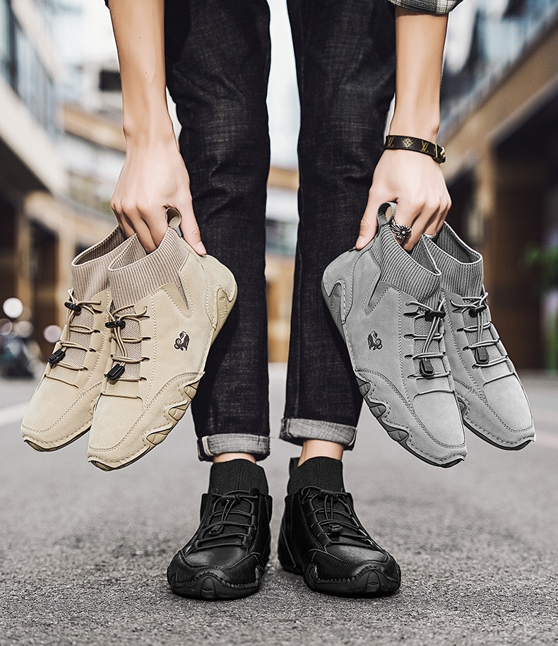 Ultra-bequeme rutschfeste Barfußschuhe aus Echtleder