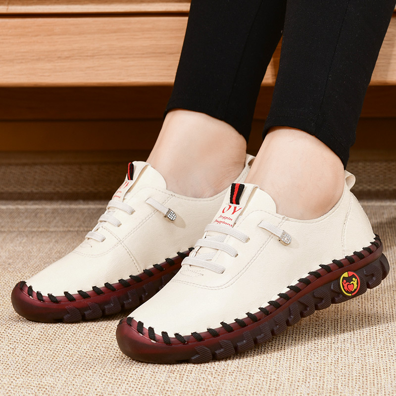 Women's Calfskin Leather Walking Shoes – Ultra Comfortable